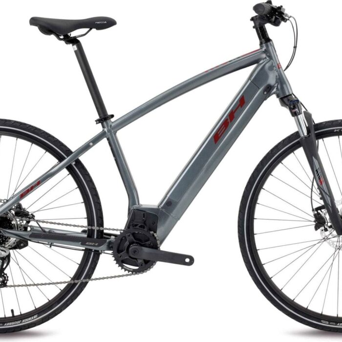 VTC Électrique BH Atom Cross Shimano Acera 8V 500 Gris 2021