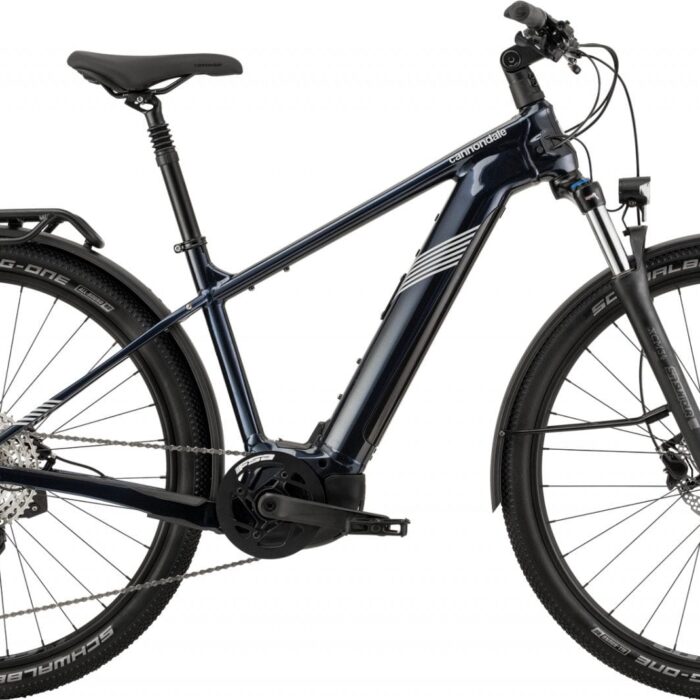 VTC Électrique Cannondale Tesoro Neo X 2 Shimano Deore 11V 625 Wh 29'' Bleu Minuit 2022