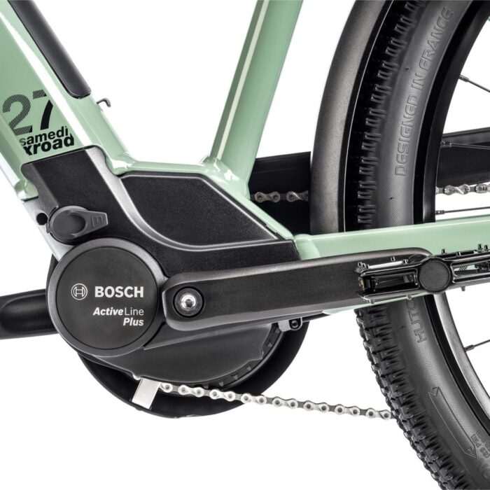 VTC Électrique Moustache Samedi 27 Xroad 1 Open Shimano Altus 9V 400 Wh 27.5'' Vert3