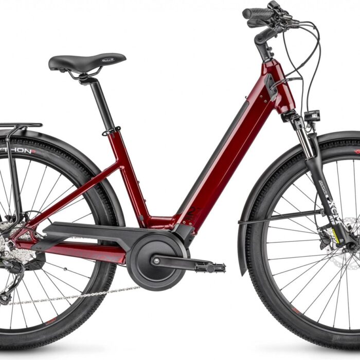VTC Électrique Moustache Samedi 27 Xroad 2 Open Shimano Altus 9V 500 Wh 27.5'' Rouge