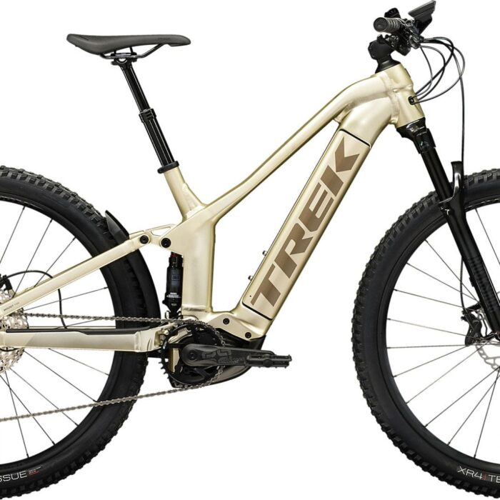 VTT Electrique Tous Suspendu Trek Powerfly FS 7 Gen 3 Shimano SLX XT 12S 625 Wh 27.5'' Gloss Supernova Beige 2023