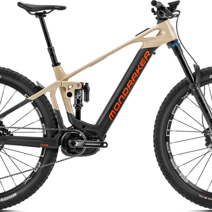 VTT Électrique Tout-Suspendu Mondraker Crafty Carbon R Sram GX/NX Eagle 12V 750 Wh 29'' Beige/Noir