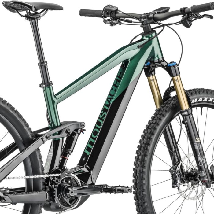 VTT Électrique Tout-Suspendu Moustache Samedi 29 Trail 9 Smart System Shimano SLX XT 12V 750 Wh 29'' Noir Vert 20235