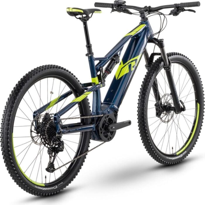 VTT Electrique Tout-Suspendu R Raymon FullRay 130E 6.0 Sram SX 12V 630Wh 27.5'' Bleu Vert 20233