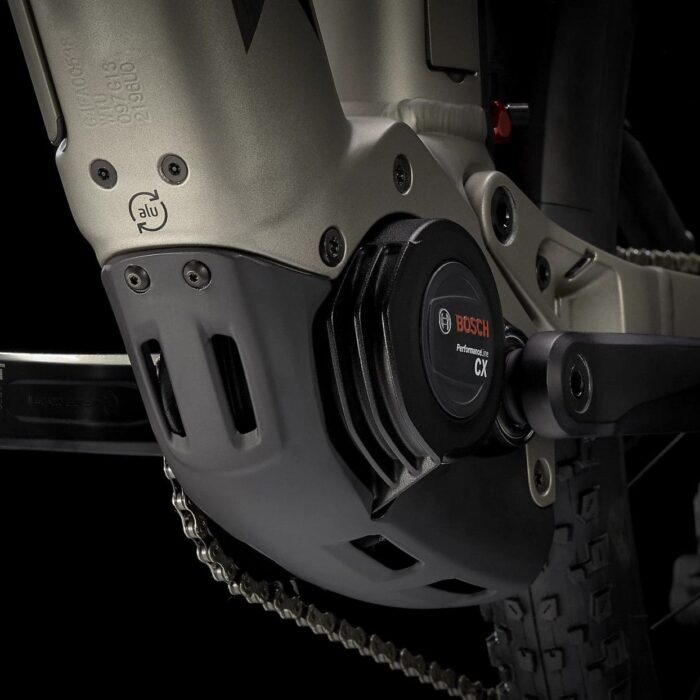 VTT Électrique Tout-Suspendu Trek Powerfly FS 4 Shimano Deore 10V 500Wh Gris Gunmetal Noir Matt 20225