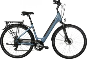 Vélo de Ville Électrique Bicyklet Carmen Shimano Tourney/Altus 7V 504 Wh 700 mm Bleu