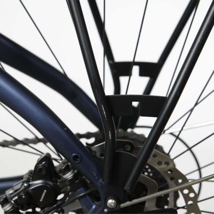 Vélo de Ville Électrique Bicyklet Raymond Shimano Acera 9V 504 Wh 27.5'' Bleu Matt Night7