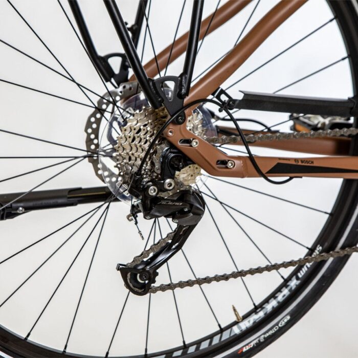 Vélo de Ville Électrique Bicyklet Victoire Shimano Alivio 9V 400 Wh 700 mm Marron2 Vélo de Ville Électrique Bicyklet Victoire Shimano Alivio 9V 400 Wh 700 mm Marron2