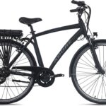 Vélo électrique homme aluminium Adore Versailles 28 E-Bike noir 250 Watt Li-Ion 36 V/10 4 Ah 7 vitesses