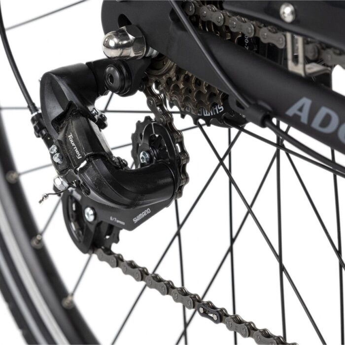 Vélo électrique homme aluminium Adore Versailles 28 E-Bike noir 250 Watt Li-Ion 36 V10 4 Ah 7 vitesses2