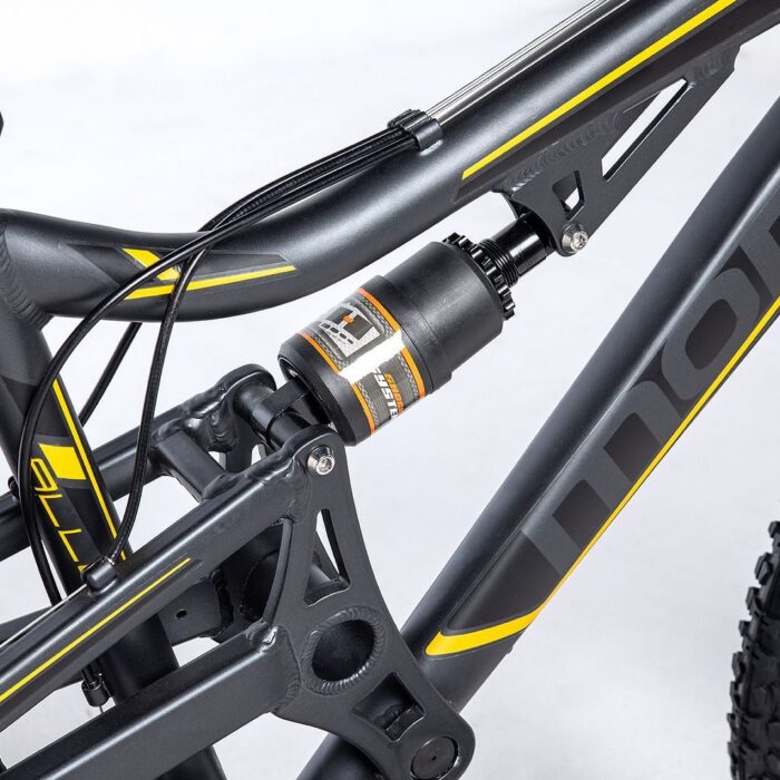 Moma Bikes Vélo VTT EQX 26 5.0 Aluminium. SHIMANO 24V Freins a Disque Double Suspension3