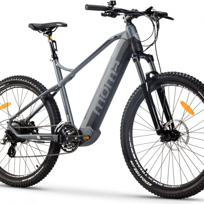 VTT Electrique Semi-Rigide Moma Bikes E-MTB 27.5'' Shimano Altus 8V Gris VTT Electrique Semi-Rigide Moma Bikes E-MTB 27.5'' Shimano Altus 8V Gris