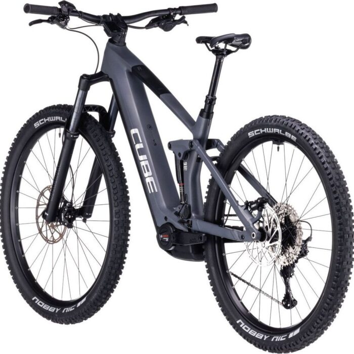 VTT Électrique Tout-Suspendu Cube Stereo Hybrid 140 HPC Race 750 Shimano Deore XT 12V 750 Wh 29'' Gris Chrome 20243 VTT Électrique Tout-Suspendu Cube Stereo Hybrid 140 HPC Race 750 Shimano Deore XT 12V 750 Wh 29'' Gris Chrome 20243
