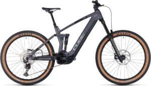 VTT Électrique Tout-Suspendu Cube Stereo Hybrid 160 HPC Race 750 27.5 Shimano Deore 12V 750 Wh 27.5'' Gris Metal 2023