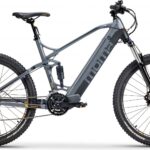 VTT Electrique Tout Suspendu Moma Bikes E-MTB 27.5'' Shimano Altus 8V Gris