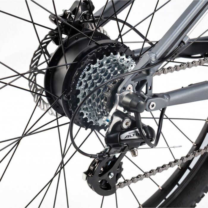 VTT Electrique Tout Suspendu Moma Bikes E-MTB 27.5'' Shimano Altus 8V Gris0