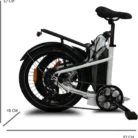 Vélo pliant électrique URBANBIKER MINI T 20' blanc - Batterie 540Wh Moteur 250W 155-175 cm4