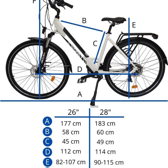 Vélo ville électrique URBANBIKER SIDNEY Noir - Battery 504Wh Moteur 250W1
