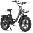 velo electrique ENGWE L20 20 Pouces Autonomie 140km Moteur 250W 39km/h Amortisseur avant VTC fat bike de ville Batterie 48V13Ah Noir