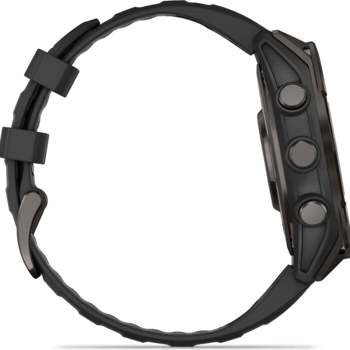 Montre GPS Garmin Fénix 8 AMOLED - 47 mm Sapphire Titane Carbon Gray DLC avec Bracelet en Silicone Noir Gris3