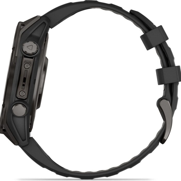 Montre GPS Garmin Fénix 8 AMOLED - 47 mm Sapphire Titane Carbon Gray DLC avec Bracelet en Silicone Noir Gris5