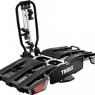 Porte-Vélos sur Boule d'Attelage Thule EasyFold XT F Fix4Bike Prise 13 Broches - 3 Vélos (Compatible E-Bikes) Noir Argent