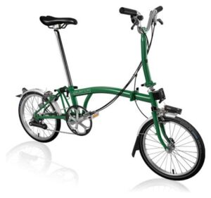 Vélo Pliant Brompton C-Line Explore Guidon Medium Racing green