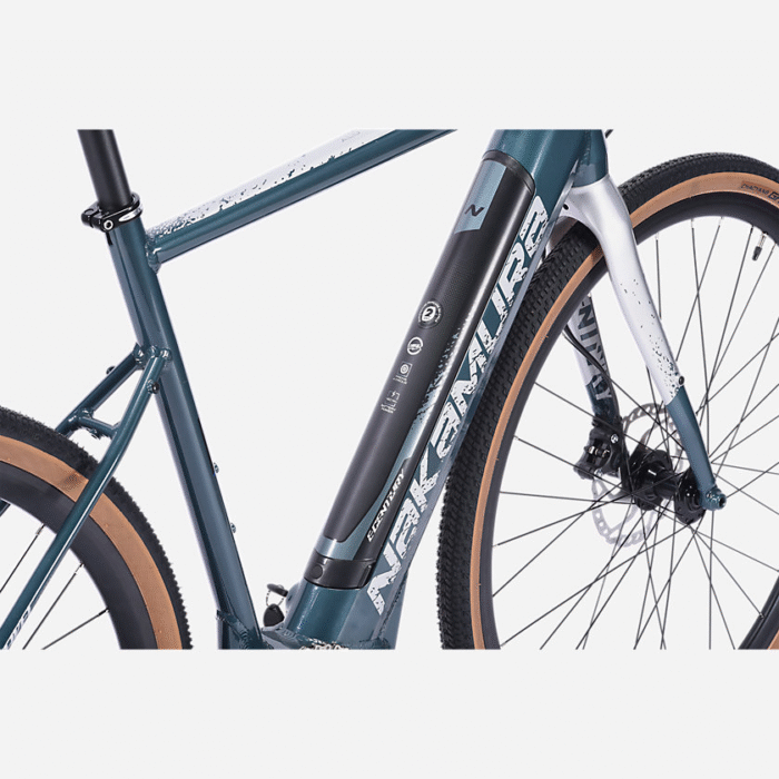 Vélo gravel adulte E-GRAVEL VERT NAKAMURA5 Vélo gravel adulte E-GRAVEL VERT NAKAMURA5