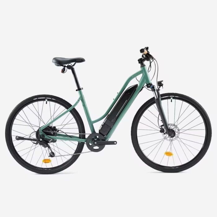 Vélo tout chemin électrique – cadre bas – Riverside 520 E vert