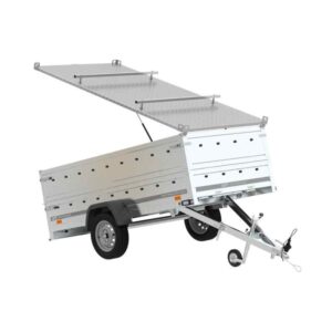 Remorque avec capot Garden Trailer 264 KIPP avec bâche, bis côtés et roue jockey
